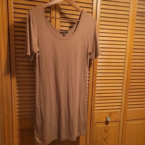 Le Château Tan T-Shirt Dress